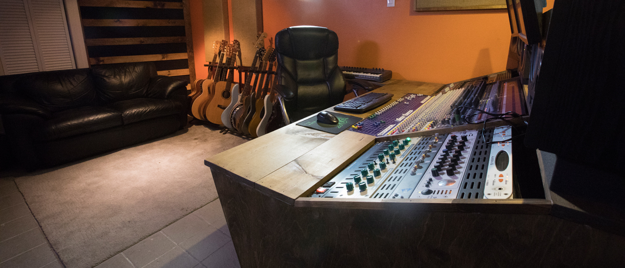 control room, recording studio